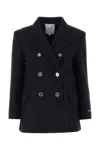 Patou Blue Virgin Wool Jacket In Navy
