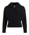 Patou Textured Fabric Jacket High Collar In Black