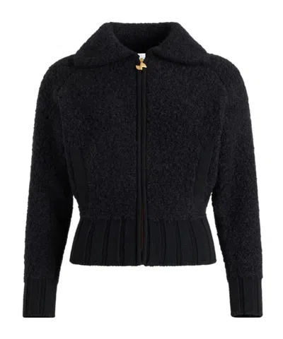 PATOU BOUCLÉ ZIP-FRONT JACKET