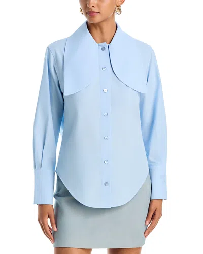 Patou Bow Collar Blouse In Blue