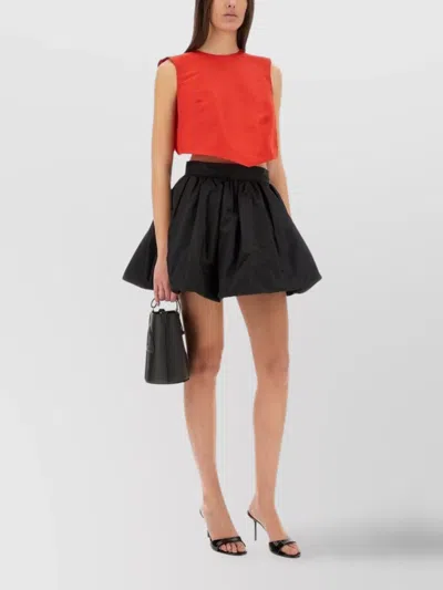 PATOU BOW CROPPED OPEN ROUND SLEEVELESS