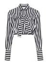 Patou Bow-detail Striped Blouse In Multicolour