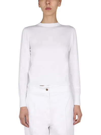 Patou Bow Jersey In White