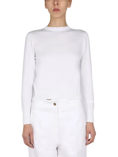 Patou Jersey With Bow In White