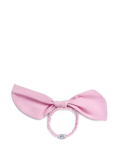 Patou Bow Scrunchie In Pink