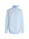 Patou Bow-collar Blouse In Blue