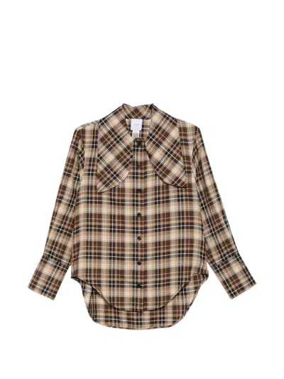 Patou Bow-collar Shirt In Multi