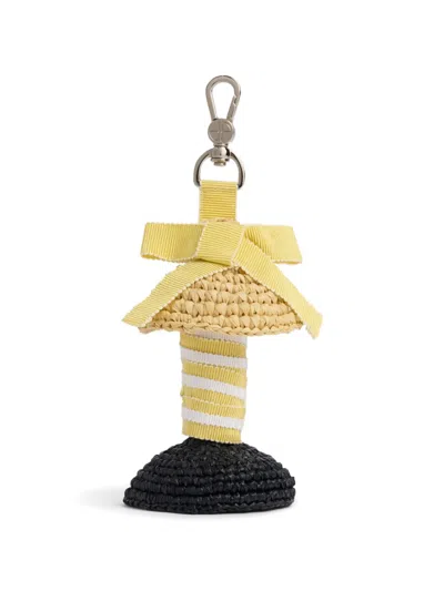 Patou Bow-detail Doll Charm In Yellow