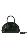 Patou Structured Bowling Tote Bag With Top Handles In Black