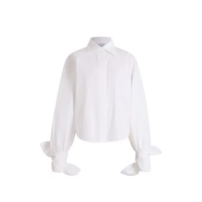 PATOU BOW-SLEEVE BLOUSE