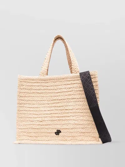Patou Braided Handle Shopper Bag