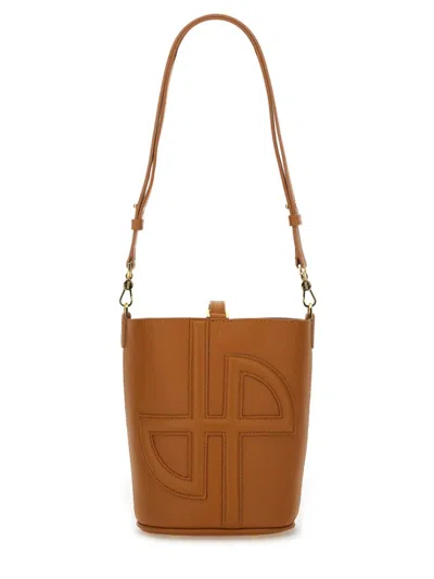 PATOU PATOU BROWN BUCKET BAG