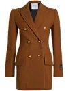 Patou Brown Wool Blend Blazer In Brown