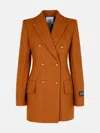 Patou Brown Wool Blend Blazer In Brown
