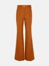 Patou Brown Wool Blend Flare Pants In Brown