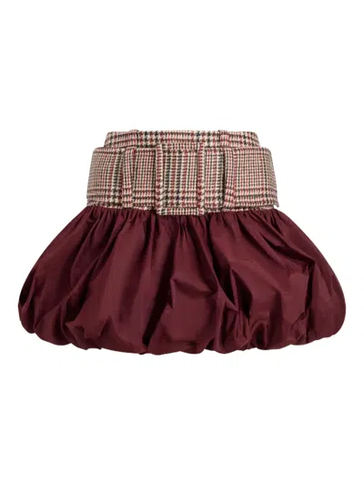 PATOU BUBBLE BELTED MINI SKIRT