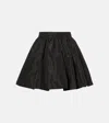 Patou Bubble Faille Miniskirt In Black