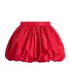 Patou Mini Skirt With Bubble Hem And Gathered Detail In Red