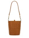 Patou Small Jp Bucket Bag In Brown