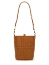 Patou Small Jp Bucket Bag In Brown