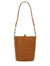 Patou Small Jp Bucket Bag In Brown