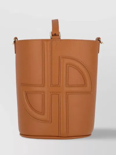 Patou Bucket Bag With Top Handle And Adjustable Strap