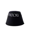 PATOU PATOU BUCKET HAT - COTTON - BLACK
