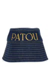 Patou Dark Blue Denim Hat In Blue