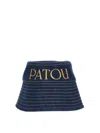 Patou Dark Blue Denim Hat In Blue