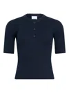 Patou Buttoned T-shirt In Blue
