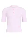 Patou Buttoned T-shirt In Purple