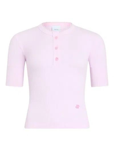 Patou Buttoned T-shirt In Purple
