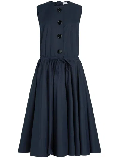 PATOU BUTTONED-UP MIDI DRESS