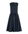 Patou Buttoned-up Midi Dress In Blue