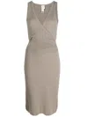 Patou Cable-knit Cut-out Dress In Neutrals