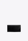 Patou Mini Urban Leather Clutch Bag In Black