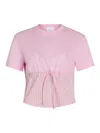 Patou Panelled T-shirt In Nude & Neutrals