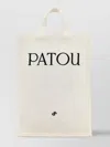 Patou Canvas Shopping Bag Top Handles