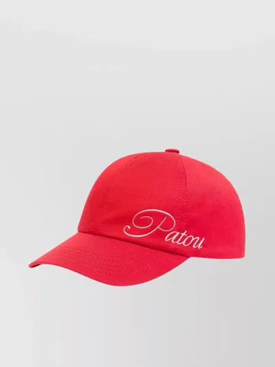 PATOU CAP LOGO EMBROIDERED CURVED PEAK