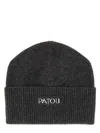 Patou Cap With Label And Logo In Gray