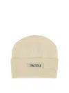 Patou Cap With Label And Logo In White