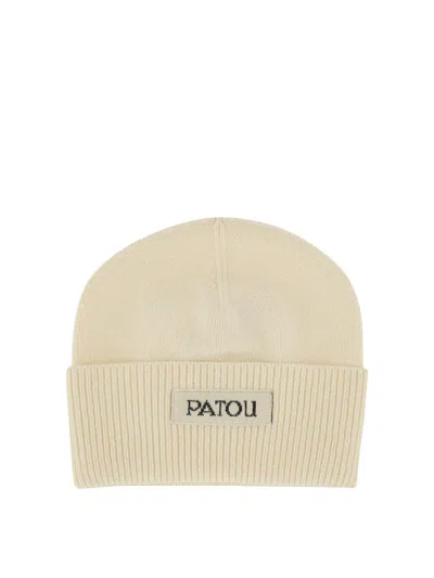 Patou Cap With Label And Logo In White