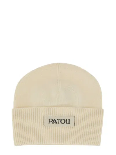 Patou Cap With Label And Logo In White