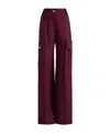 Patou Cargo Pocket Trousers In Purple