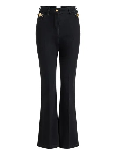 Patou Chain-detailed Trousers In Black