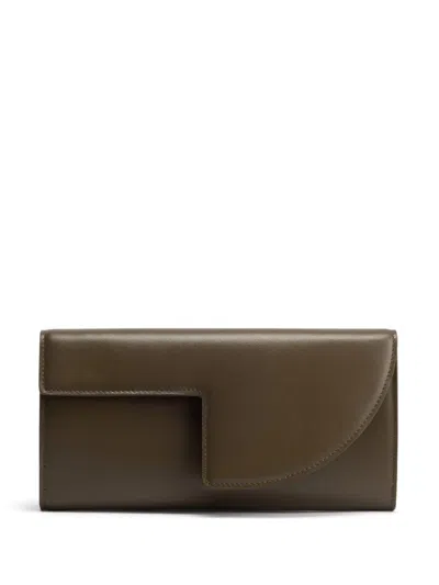 Patou Chain  Clutch Bag In 绿色
