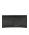 Patou Mini Urban Leather Clutch Bag In Black