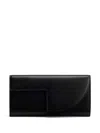 Patou Mini Urban Leather Clutch Bag In Schwarz