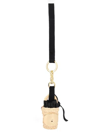 Patou Charming Raffia Bucket Bag - Women's Fashion Accessory In Sand