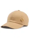 Patou Chenille-logo Baseball Cap In 褐色